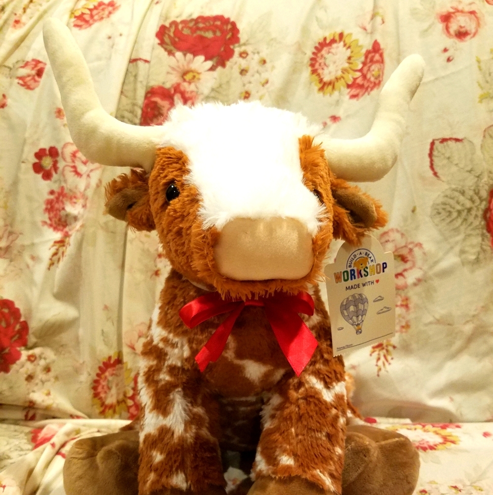 NWT Build A Bear Spotted Longhorn Collectable